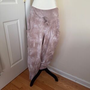 All in Motion Tan and white tie dye sweatshirt & Track Pants